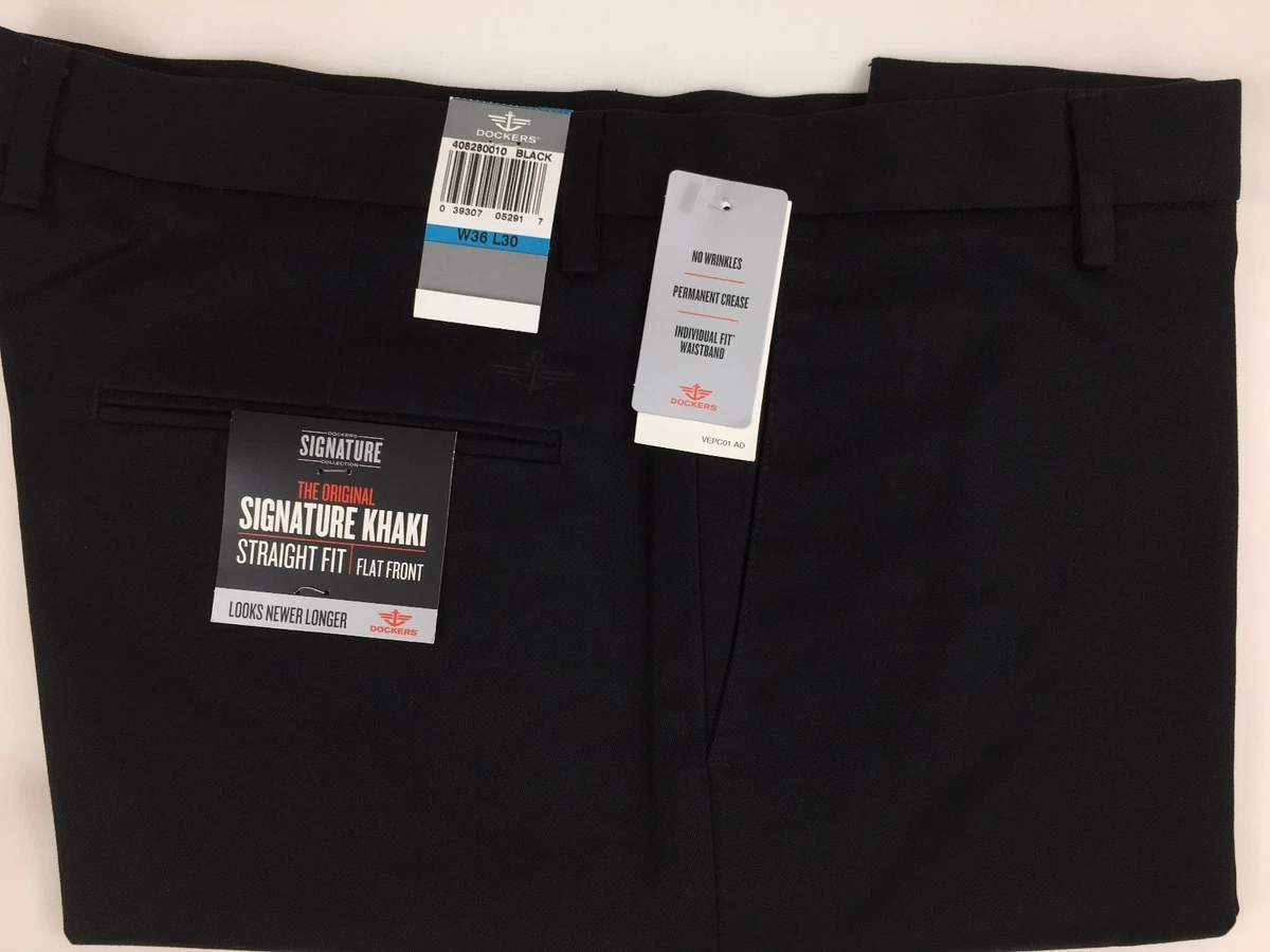 GENUINE LEVIS DOCKERS D2 SIGNATURE KHAKI STRAIGHT FIT FLAT FRONT MENS TROUSERS