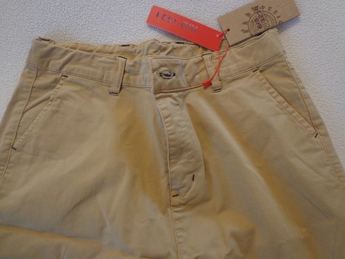 PANTALONES CORTOS NIÑOS 11/12 CAMEL TOSTADO CAQUI BOLSILLOS AJUSTADOS. CINTURA NUEVA CON ETIQUETAS - Imagen 2 de 5