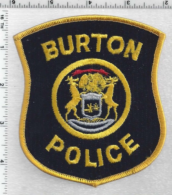 Burton Police (Michigan) 3rd Issue Shoulder Patch eBay