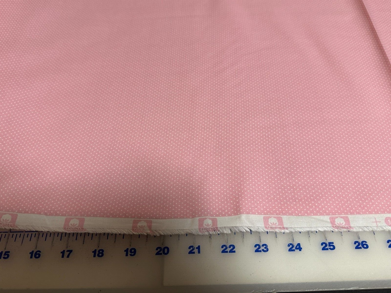 Pin Dot on Pretty Pink Coordinating cotton Fabric per yd sew craft 44"