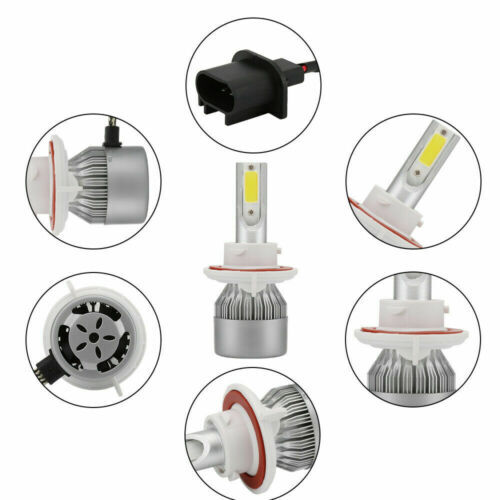 For 2007-2012 Dodge Caliber - 4x 6000K Front LED Headlight + Fog Light Bulbs Kit - Picture 5 of 12
