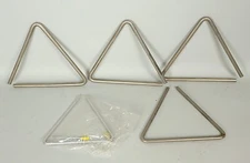 Lot of 5 Assorted Percussion Triangles