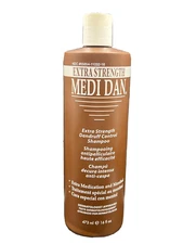 Medi Dan Extra Strength Medicated Dandruff Treatment Shampoo 16 fl. oz EXP 09/19