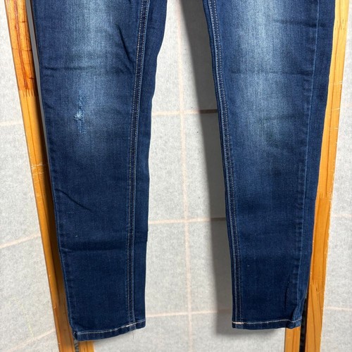 Kancan Women's 5/26 Dark Wash Cropped Ankle Skinny Jeans High Rise - Picture 3 of 9