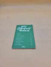 1977 Mercury Bobcat Owners Operators Drivers Guide Manual Book Glovebox