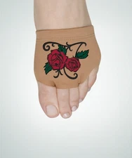 Angelo Luzio 602A Adult Size 4-5 Jazzy Tan Red Rose Tattoo Sole Saver Lyrical