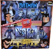 Mattel 2003 Batman Animated Series Attack of the Penguin Action Figure 4-pack