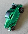 WOW VGC 1969 36 Ford Coupe Green color Black Interior Redline Original HotWheels