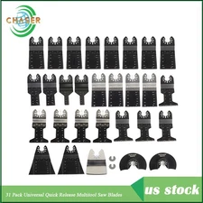 Universal Quick Release Multitool Saw Blades 31Pcs For Wood Metal Drywall US