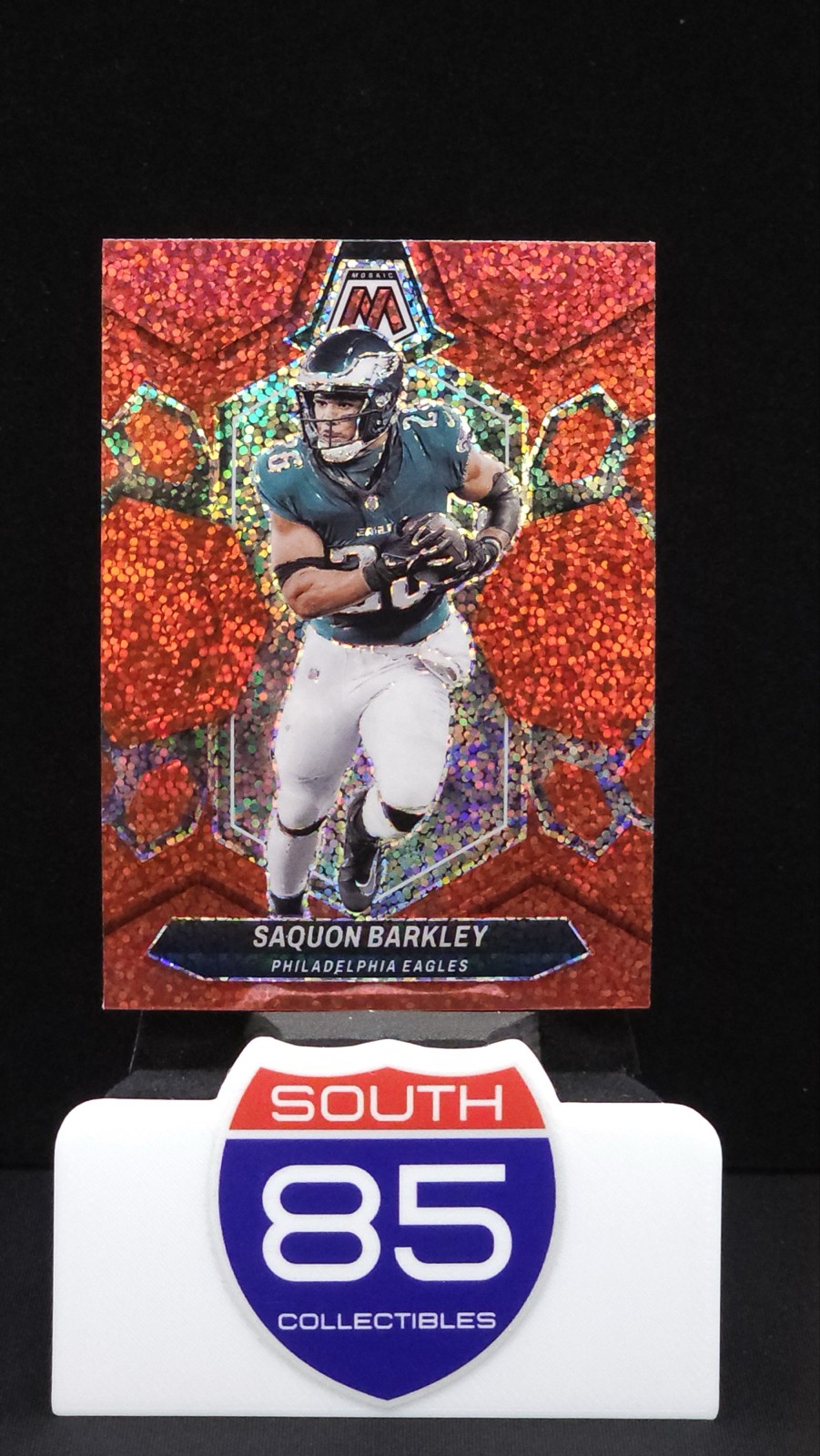 2024 Panini Mosaic - Saquon Barkley #177 Red Sparkle Prizm
