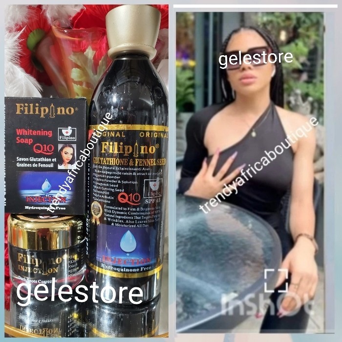 3pc.Original Filipino Glutathion & Fennel Seed Q10 Lotion, Face Cream &  Soap 👌