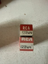 Nos Pair Of  12BW4 TUBE RCA NIB BOXED VINTAGE