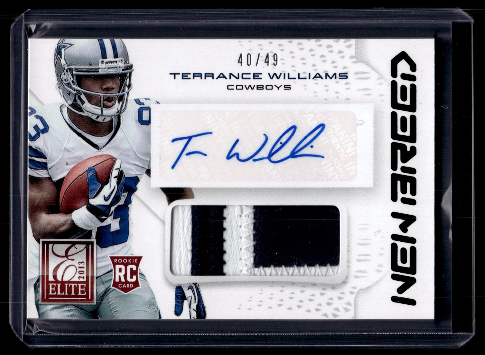 Terrance Williams Panini Elite New Breed Jersey #15 Autograph
