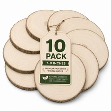 Rustic Round Wood Slices For Centerpieces Weddings DIY 78 Inch 10 PCS