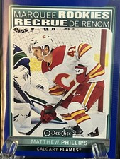 MATTHEW PHILLIPS      2021-22 OPC Hockey     BLUE BORDER      Marquee    ROOKIE