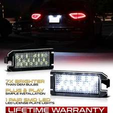 For Grand Cherokee/Fiat 500/Levante "BRIGHT" LED License Plate Lights Tag Lamps