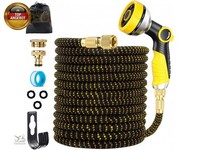 30M/100FT Gartenschlauch, Dehnbarer Wasserschlauch Mit 8 Funktionen Brause,
