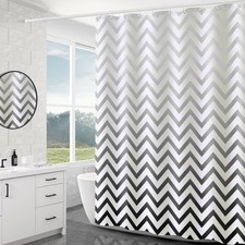 Shower Curtain, 100% PEVA Waterproof Anti-Mould Proof Resistant, Quick-Drying, 