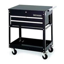Westward 2Czy2 Westward Tool Utility Cart, 3-Drawers, Gloss Black, Hinge,
