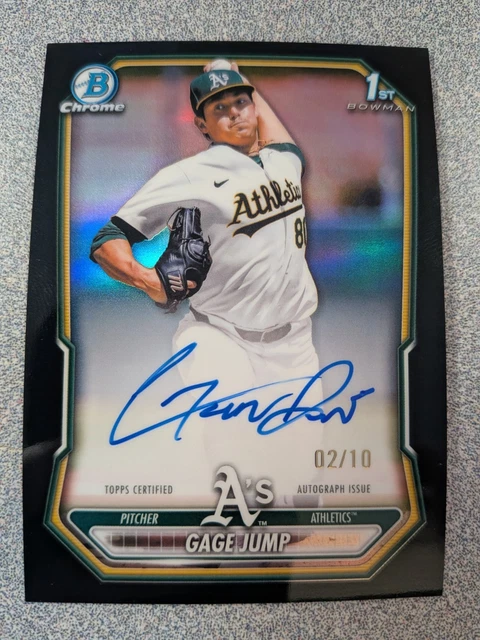 2026 Bowman Baseball Chrome Gage Jump 1st Auto True Black #2/10