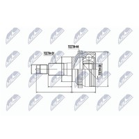 NTY NPZ-MZ-053 Gelenksatz, Antriebswelle