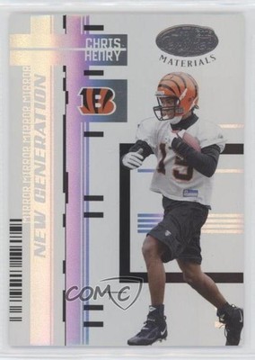 2005 Leaf Certified Materials Mirror White 12/150 Chris Henry #168 Rookie RC 1k9