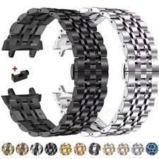 For Huami Amazfit T-Rex 3/T-Rex 2 /T-Rex /Pro Luxury Stainless Steel Strap Band