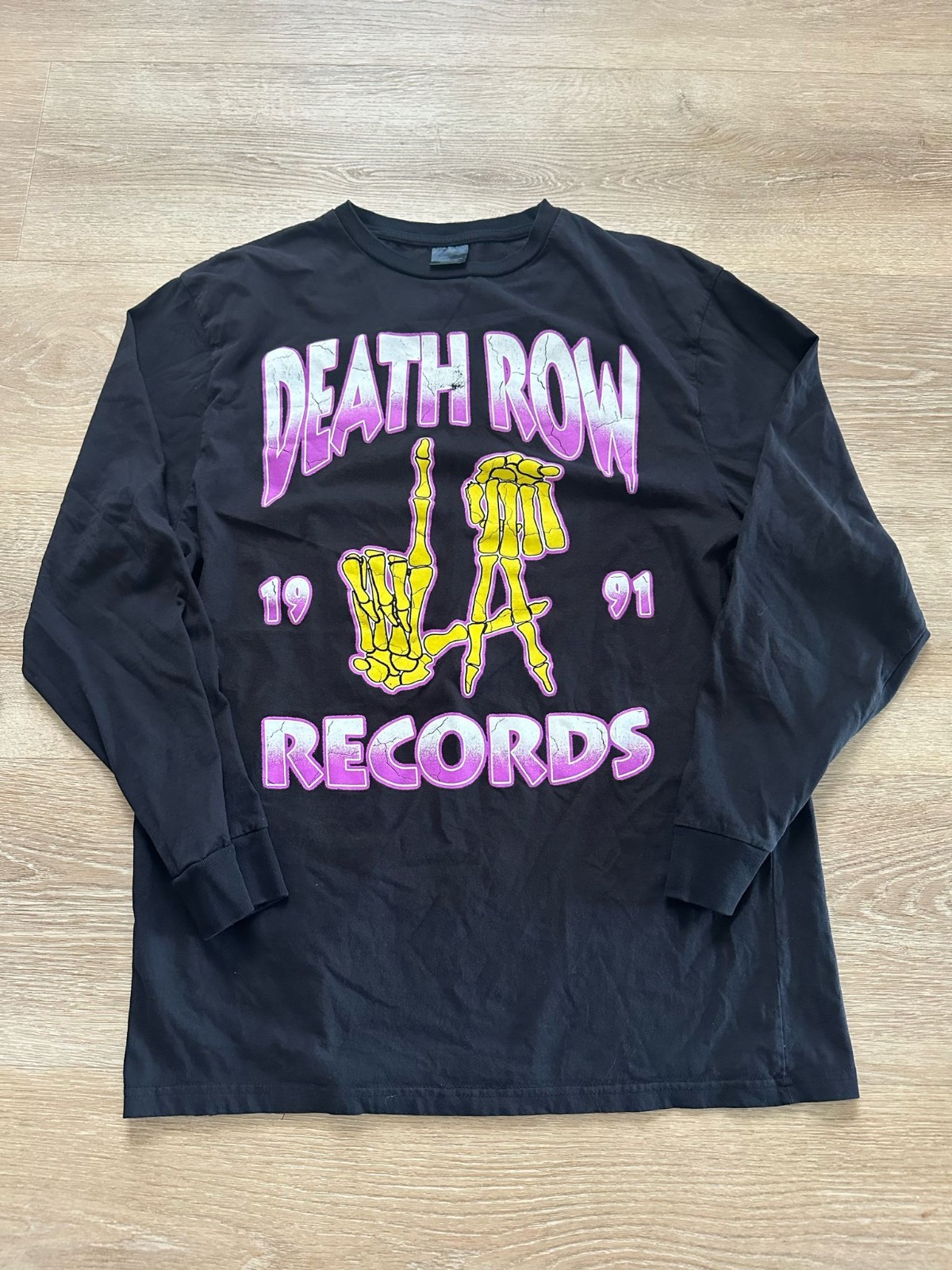 FILA T shirt uomo Death Row Records LA Bones taglia L Los Angeles Crooks Castles