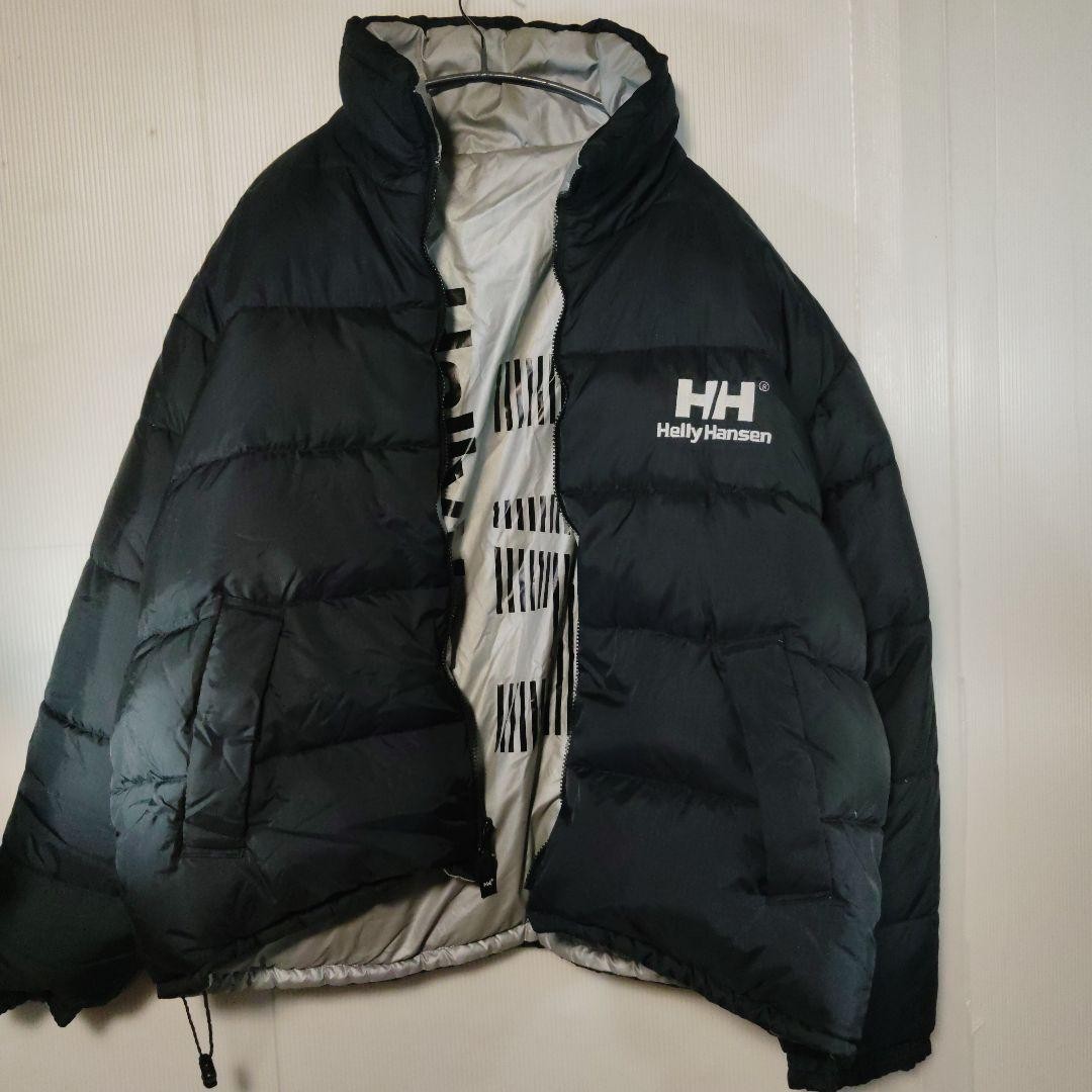 Helly Hansen 90s Reversible Down Jacket Black Sil… - image 2