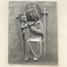Kunstguss Relief Maria mit Jesuskind
