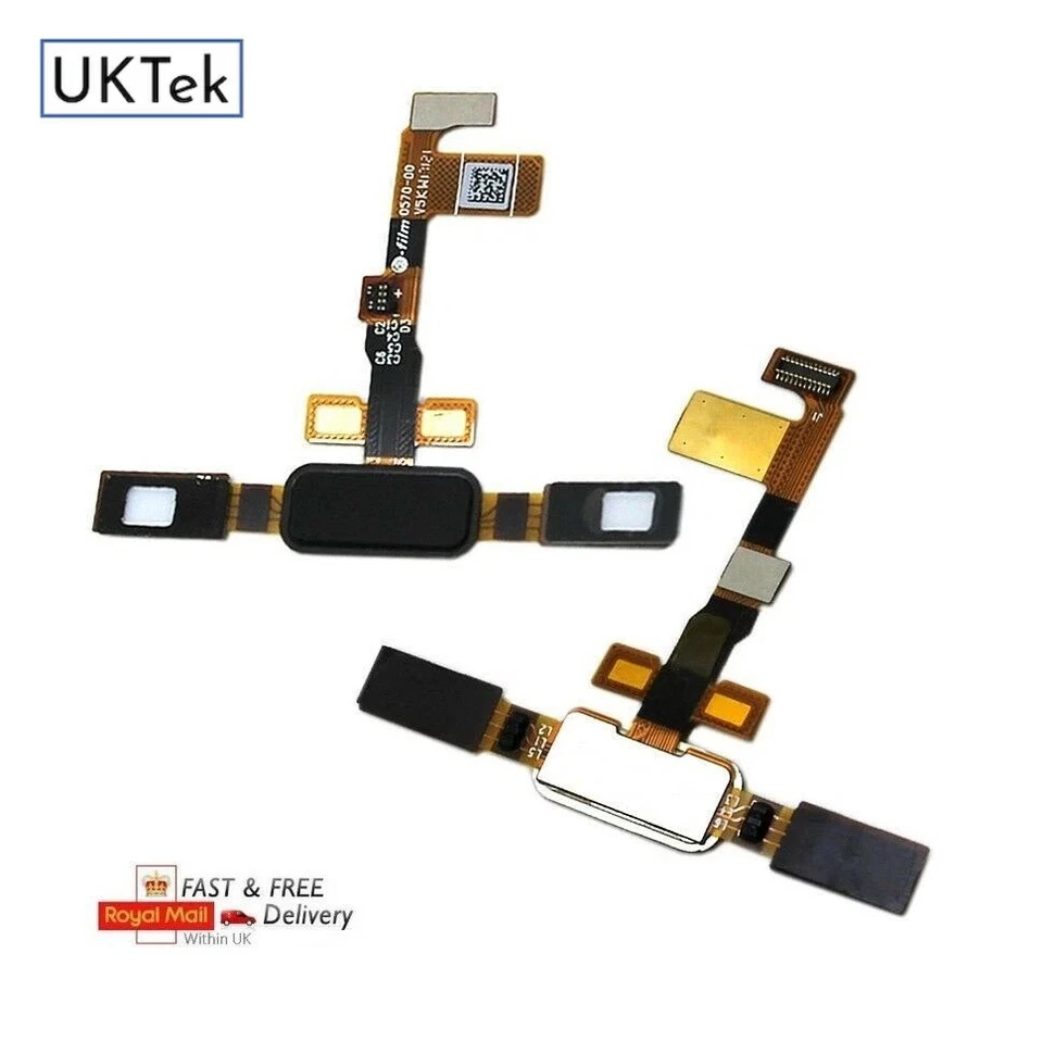 Black Nokia 8 Home Button Finger Print Sensor Soft Keypad Navigation Ribbon Flex