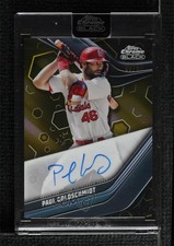 2023 Topps Chrome Black Gold Refractor 38/50 Paul Goldschmidt #CBA-PG Auto 1d20