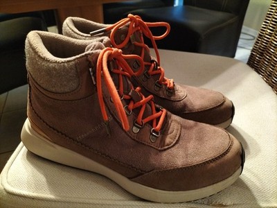 Toms Bootie Schnürstiefel 39 Velour camelbraun