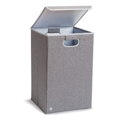 Munchkin Laundry Hamper For Baby And Kids Collapsible Nursery Organizer Lid