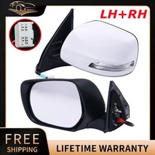 LH & RH Electric Door Mirror W/Camera Fit 2013-22 Toyota Land Cruiser Prado J150