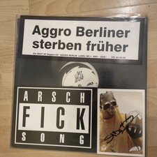 Sido Arschf*cksong - VINYL MAXI Aggro Berlin NEU! - Autogrammkarte Sticker RAR!