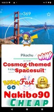  Shiny Pikachu wearing a Cosmog themed spaces...