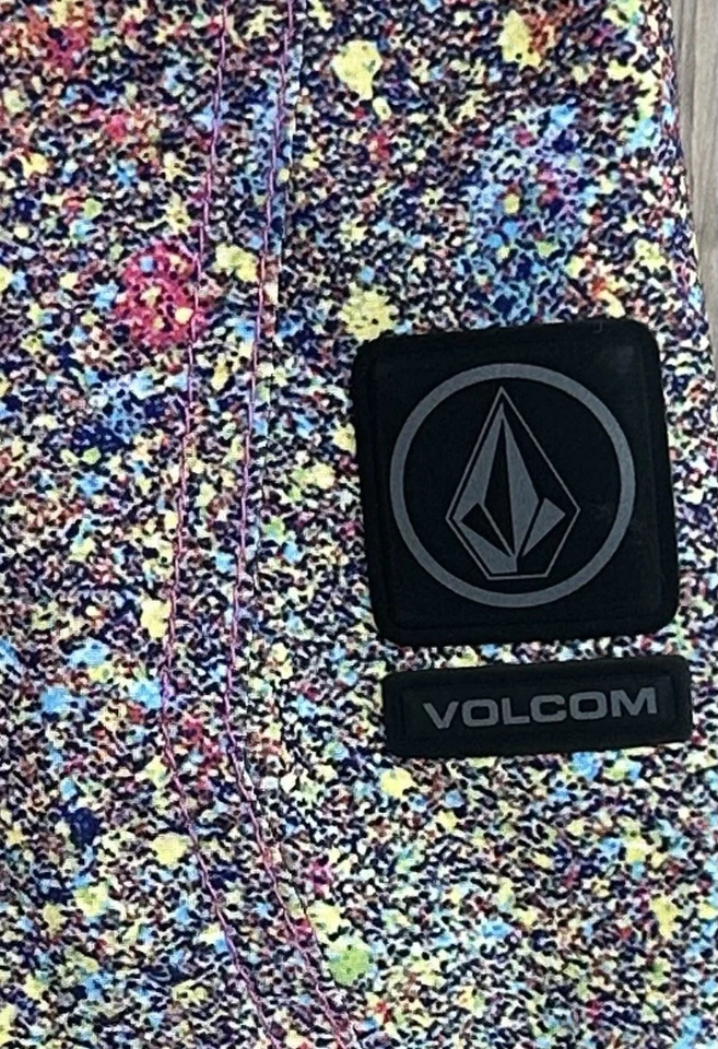 Volcom Mod Tech Boardshorts Swim Paint Splashed Multi-Colored Men’s Size 30 - Image 2 of 4