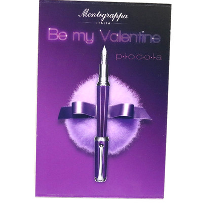 Vintage Montegrappa Piccola ''Be My Valentine'' Pen Display Sign - Easel Back - NO