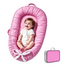 Baby Lounger, Portable Infant Support Cushion for Newborn 0-24 Months