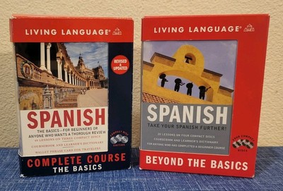 Living Language   Spanish Basics/Beyond The Basics Courses   Complete/Exc Cond!