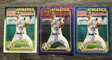 Lucas Erceg 2024 Topps Update Purple Foil 318/799, Blue Border & Base US93