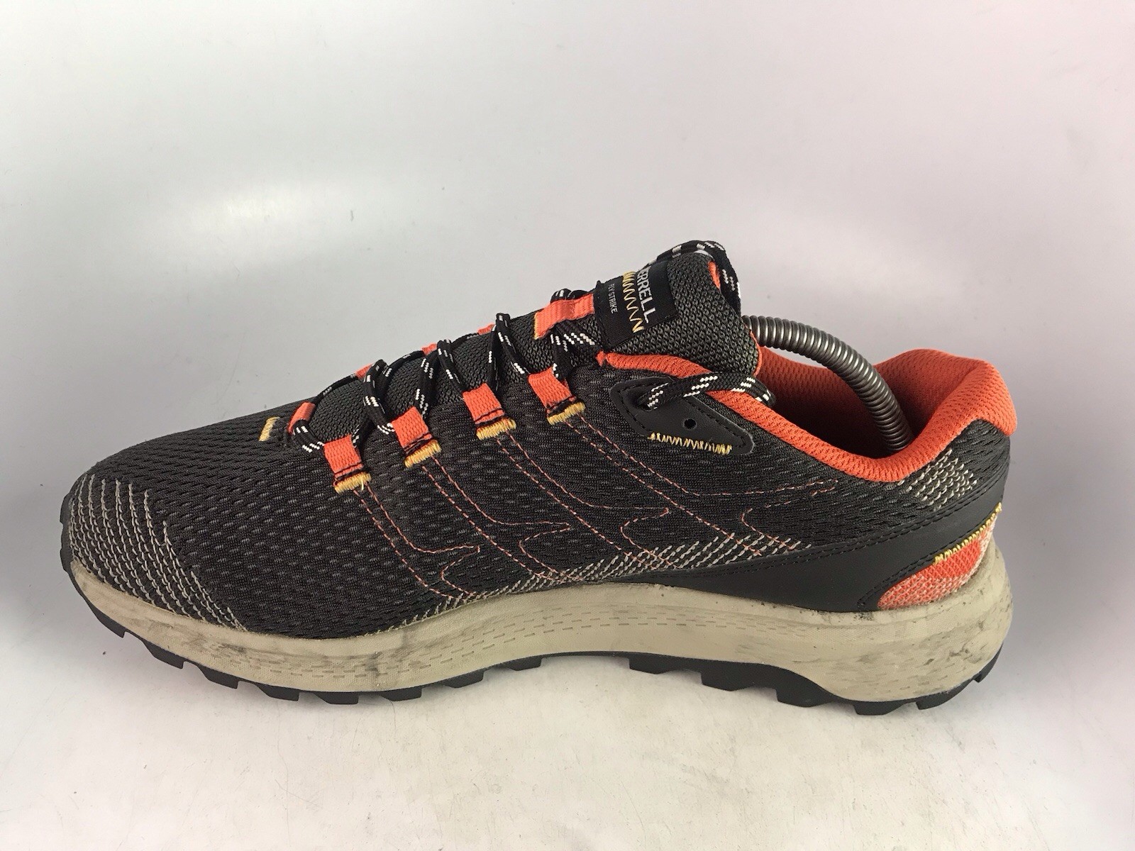 Merrell Scarpe da Trail Running Uomo Fly Strike Nero Arancione Taglia 10 US