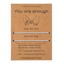 Matching Friendship Bracelets for Women Couples Long Distance Promise His Hers