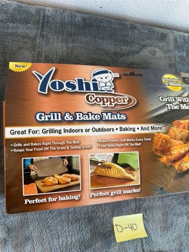 Yoshi YOSHIGC Non-Stick Copper Grill & Bake Mat - 2 Pack - Picture 3 of 15