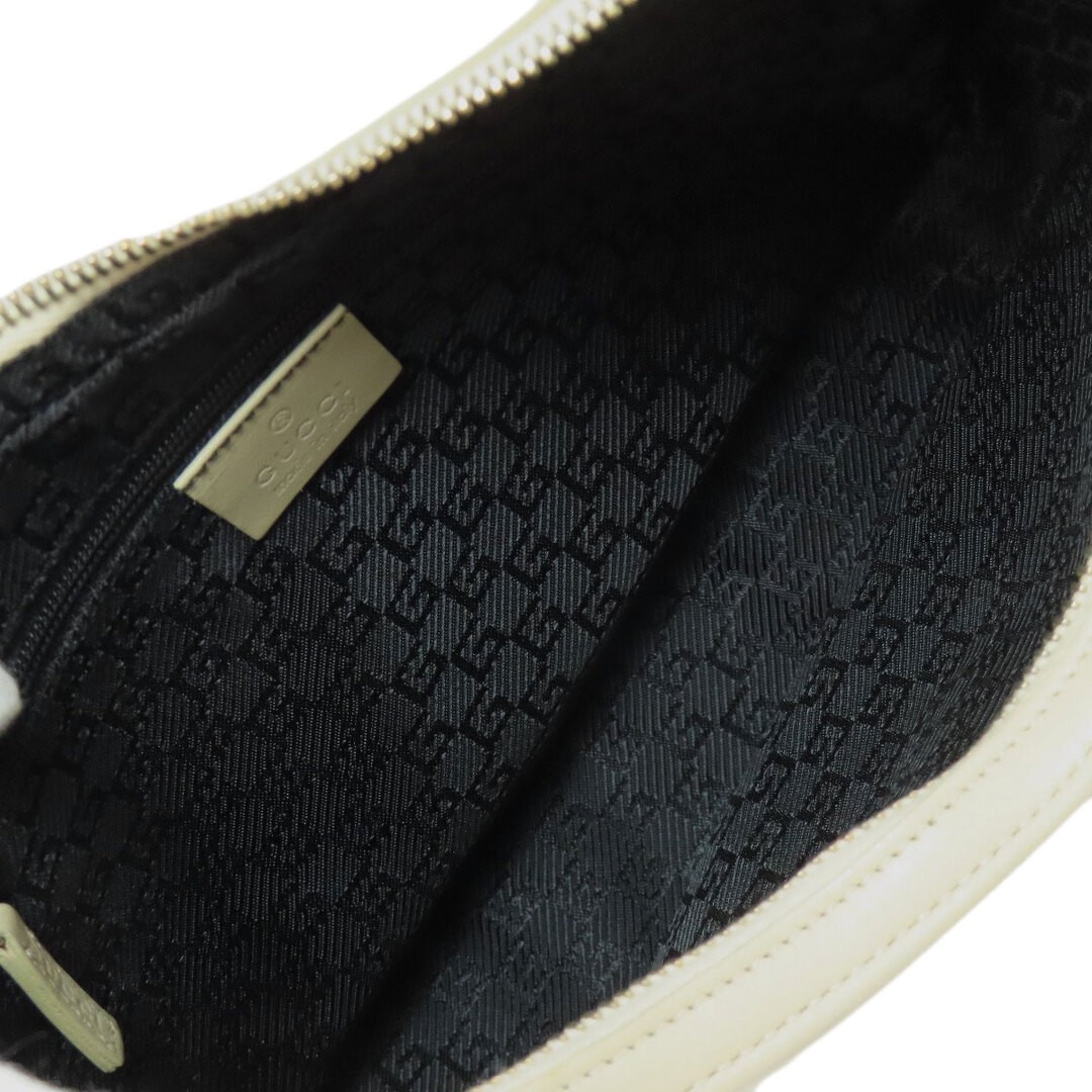 GUCCI Women's Leather One Shoulder Bag Ivory Used Shoulder Bag, 15x26.5cm thumbnail 6