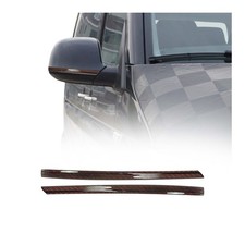 Spiegelkappen Leiste für VW Transporter T5 2010-2015 Echt Carbon Rot Schwarz 2x