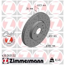 2x Bremsscheibe 26245424 vorne für Opel Mokka-Mokka X J13