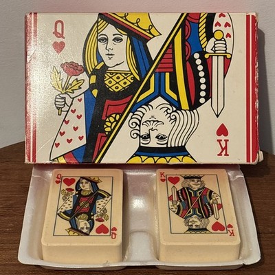 Avon Winning Hand Two Perfumed Soaps Playing Cards Rare Vintage NOS Boxed C 1979