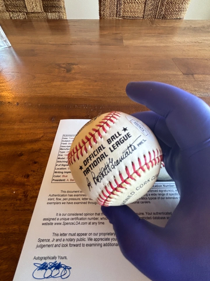 Carl Hubbell signed official NL ball (Giamatti) JSA LOA COA newly authenticated - Image 4 of 4
